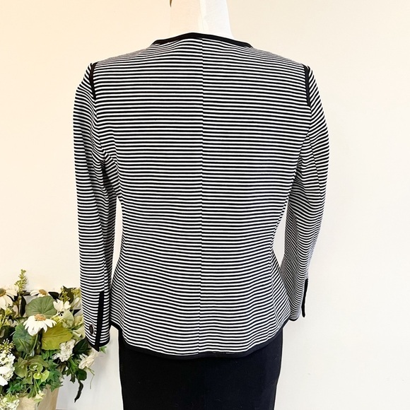 NWT Talbots Black Stripe Blazer - Picture 9 of 14